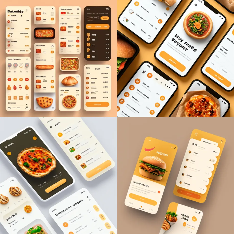 Second take on UI design for food delivery app.