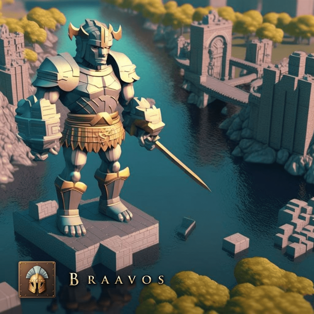 The Titan of Braavos is a statue of warrior